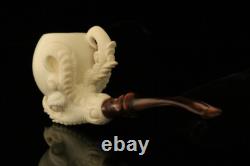 Srv Deluxe Eagle's Claw Block Meerschaum Pipe with fitted case M3285