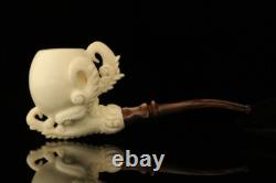 Srv Deluxe Eagle's Claw Block Meerschaum Pipe with fitted case M3285