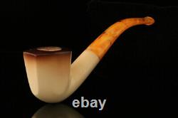 Srv Deluxe Panel Block Meerschaum Pipe with fitted case M2130