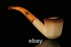 Srv Deluxe Panel Block Meerschaum Pipe with fitted case M2130