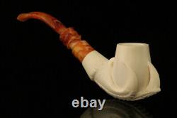 Srv Eagle's Claw Block Meerschaum Pipe with fitted case M2126