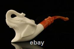 Srv Elephant Block Meerschaum Pipe with fitted case M2778