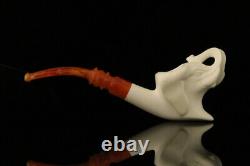 Srv Elephant Block Meerschaum Pipe with fitted case M2778