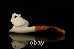 Srv Elephant Block Meerschaum Pipe with fitted case M2778