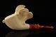 Srv Garden Block Meerschaum Pipe Carved By R. Karaca With Fitted Case 15181