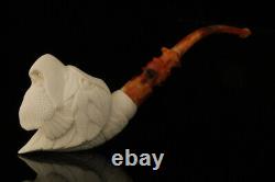 Srv HuntingEagle Block Meerschaum Pipe by I. Baglan with fitted case M2498