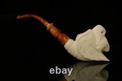 Srv HuntingEagle Block Meerschaum Pipe by I. Baglan with fitted case M2498