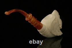 Srv HuntingEagle Block Meerschaum Pipe by I. Baglan with fitted case M2498