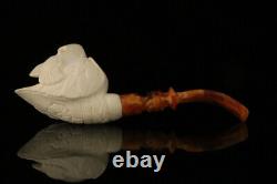 Srv HuntingEagle Block Meerschaum Pipe by I. Baglan with fitted case M2498