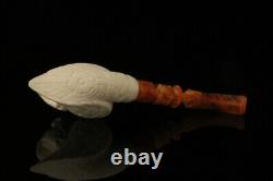 Srv HuntingEagle Block Meerschaum Pipe by I. Baglan with fitted case M2498