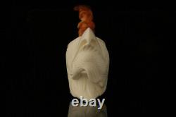 Srv HuntingEagle Block Meerschaum Pipe by I. Baglan with fitted case M2498