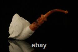 Srv HuntingEagle Block Meerschaum Pipe by I. Baglan with fitted case M2498