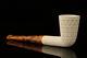 Srv Lattice Dublin Straight Block Meerschaum Pipe With Fitted Case M2926