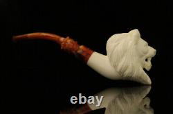 Srv Lion Block Meerschaum Pipe with custom case M2630