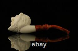 Srv Lion Block Meerschaum Pipe with custom case M2630