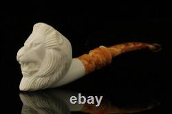 Srv Lion Block Meerschaum Pipe with fitted case M2752