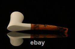 Srv -Modern Dublin Self-Sitter Block Meerschaum Pipe with fitted case M2128