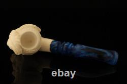 Srv Ottoman Sultan Block Meerschaum Pipe with custom case 15180