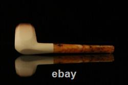 Srv Paneled Straight Self Sitter Block Meerschaum Pipe with fitted case M3322