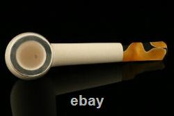 Srv Premium Canadian Block Meerschaum Pipe with custom CASE 10888
