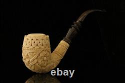 Srv Premium Deluxe Block Meerschaum Pipe Carved by Tekin with case M3279