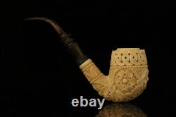 Srv Premium Deluxe Block Meerschaum Pipe Carved by Tekin with case M3279