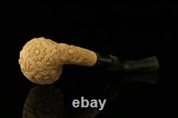 Srv Premium Deluxe Block Meerschaum Pipe Carved by Tekin with case M3279