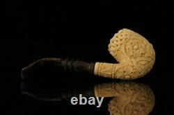 Srv Premium Deluxe Block Meerschaum Pipe Carved by Tekin with case M3279