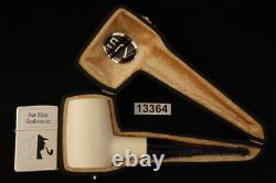 Srv Premium Poker Block Meerschaum Pipe with custom case 13364