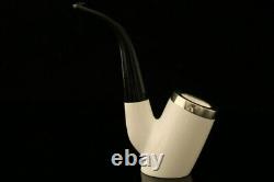 Srv Premium Poker Self Sitter Block Meerschaum Pipe with CASE 11099