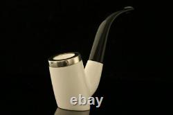 Srv Premium Poker Self Sitter Block Meerschaum Pipe with CASE 11099