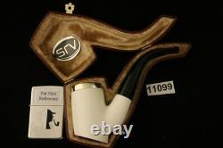 Srv Premium Poker Self Sitter Block Meerschaum Pipe with CASE 11099