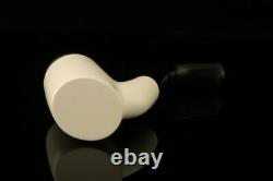 Srv Premium Poker Self Sitter Block Meerschaum Pipe with CASE 11099