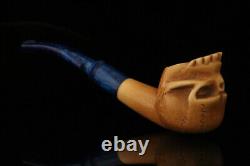 Srv Skull Block Meerschaum Pipe with fitted case M2122