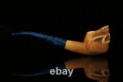 Srv Skull Block Meerschaum Pipe with fitted case M2122