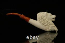 Srv Wolf & Eagle Block Meerschaum Pipe with fitted case M3380