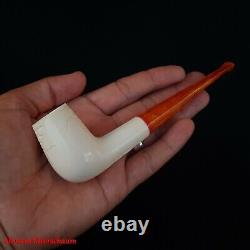 Straight Billard Block Meerschaum Pipe, Meerschaum Smoking Pipe, Pipa, AGM-589