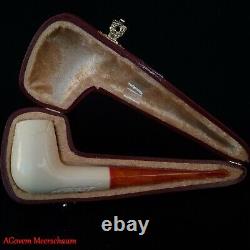 Straight Billard Block Meerschaum Pipe, Meerschaum Smoking Pipe, Pipa, AGM-589