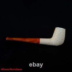 Straight Billard Block Meerschaum Pipe, Meerschaum Smoking Pipe, Pipa, AGM-589