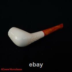 Straight Billard Block Meerschaum Pipe, Meerschaum Smoking Pipe, Pipa, AGM-589