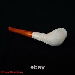 Straight Billard Block Meerschaum Pipe, Meerschaum Smoking Pipe, Pipa, AGM-589