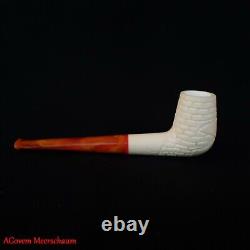 Straight Billard Block Meerschaum Pipe, Meerschaum Smoking Pipe, Pipa, AGM-589