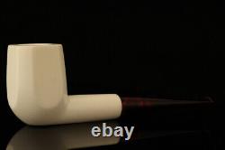 Straight Panel Sitter Block Meerschaum Pipe with fitted case 14527