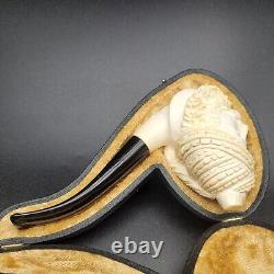 Sultan meerschaum pipe handmade block meerschaum by CPW Pipes #2361