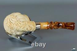 Superb Quality Hand-Carved Block Meerschaum Freehand