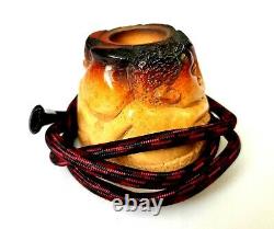 Superb! Rare! Unsmoked! African Block Meerschaum Cobra Table Pipe Estate Pipe