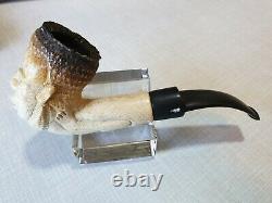 Superior Meerschaum Block Nicely Carved Tobacco Pipe