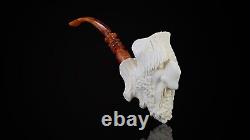 Talking Tree Figure Pipe BY Kenan Block Meerschaum-Handmade NEW W CASE#596