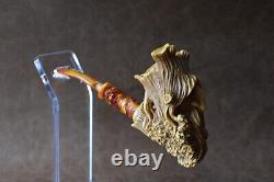 Talking Tree Figure Pipe BY Kenan Block Meerschaum-Handmade NEW W CASE#6