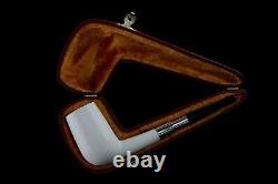 Tall Stack Smooth Cutty Pipe New Block Meerschaum Handmade W Case#1065